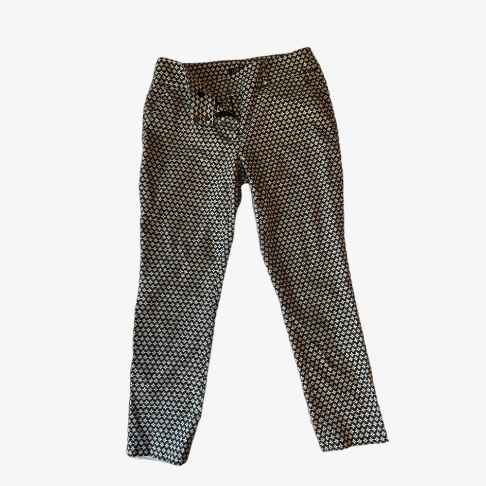 Black and white patterned pants